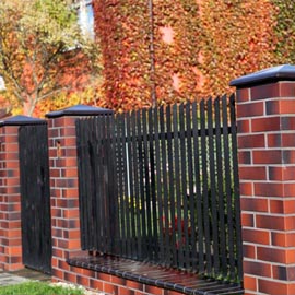 Pfeilerabdeckung, schwarzbraun glasiert